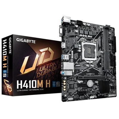 Материнская плата Gigabyte H410M H 2.0, LGA1200, 2xDDR4, M.2, MATX