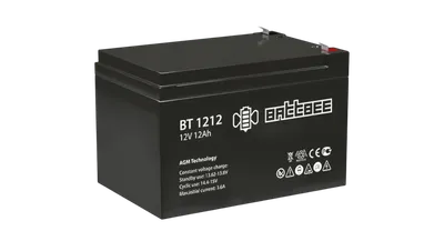 Аккумулятор Энергон BT 1212, 12 В, 12 А·ч, AGM, клеммы F2