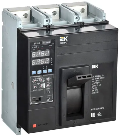 Автоматический выключатель IEK ARMAT AR-MCCB-3N-085-0800A-ELSC, 3P, 800 А, 85 кА