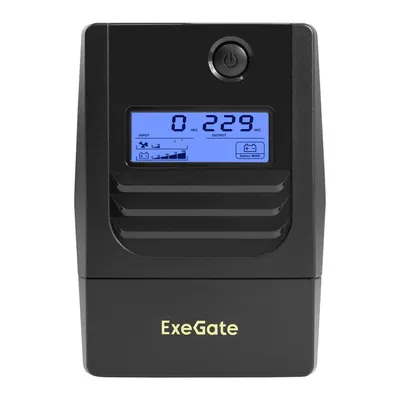 ИБП ExeGate EX299503RUS, 850VA/510W, LCD, AVR, 2×Schuko, USB