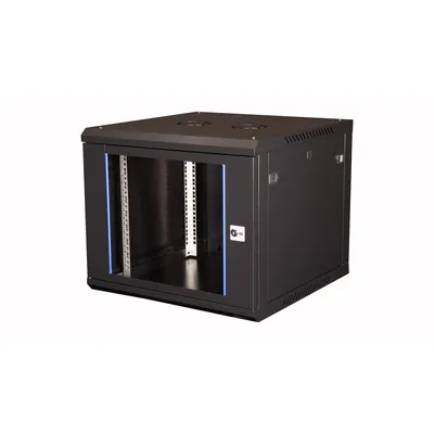Шкаф настенный Datarex DR-632101, 19", 9U, 600×600 мм, черный