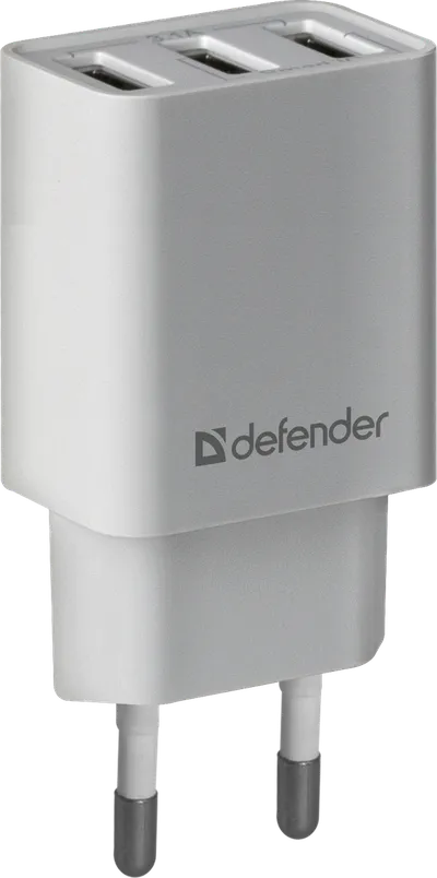 Зарядное устройство Defender UPA-31 83587, USB, 15.5Вт, 3×USB