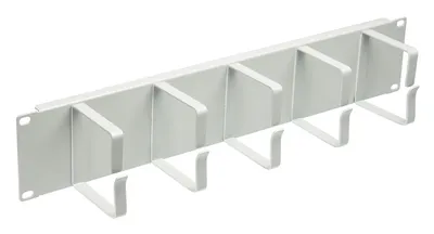 Организатор кабельный Cabeus JB08-2U-GY, 19", 2U, 5 колец