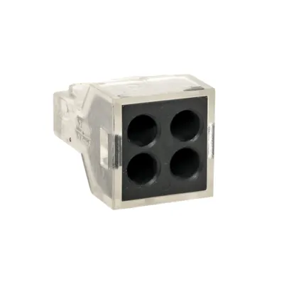 Клемма строительно-монтажная EKF plc-smk-104, 4 отверстия, 1.0-2.5 мм², 100шт