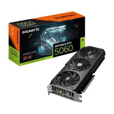 Видеокарта GIGABYTE GeForce RTX 5060 GAMING OC V2, 8 ГБ GDDR7, 128 бит, PCI-E 5.0