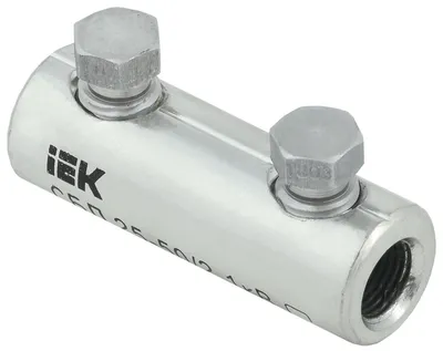 Соединитель IEK UCB11-025-050-02-01 болтовой луженый СБЛ, 25–50 мм², до 1 кВ