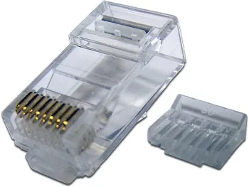 Коннектор RJ45 TWT TWT-PL45-8P8C-6, UTP, 8P8C, cat.6, 100 шт