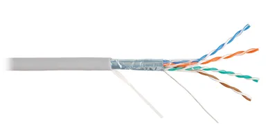 Кабель NIKOLAN NKL 4200A-GY, F/UTP 4x2x24AWG кат.5e, внутренний, 305 м