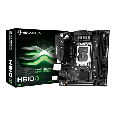 Материнская плата MAXSUN MS-Challenger H610ITX 2LAN V3, LGA 1700, H610, 2xDDR4, Mini-ITX