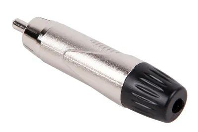 Разъем RCA FORCE PR-002PN (CFA-055), папа, никелевый корпус