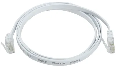 Патч-корд ITK PC08-C06U-1M-FL, Cat.6 UTP, 1 м, белый