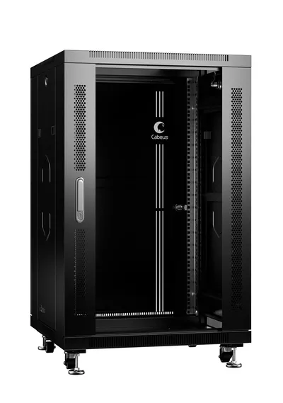 Шкаф телекоммуникационный Cabeus SH-05C-18U60/100-BK, 19", 18U, 600x1000x988 мм, IP20