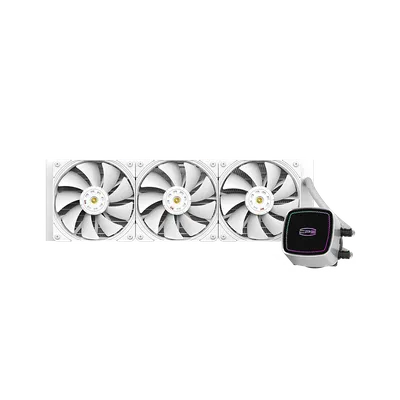 Система охлаждения PcCooler DE360 WH, 360 мм, 3×120 мм, TDP 310 Вт, ARGB, белая