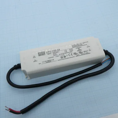 Преобразователь AC-DC Mean Well LPV-150-24, 151.2Вт, IP67, 24В/6.3A