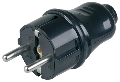 Вилка IEK EVP10-16-01-K02 (ВПп10-02-Ст), разборная, с заземлением, 16 А