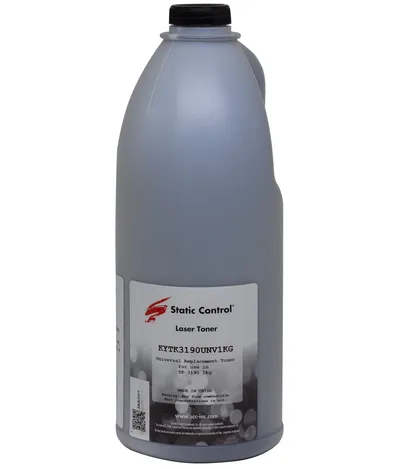 Тонер STATIC CONTROL KYTK3190UNV1KG, чёрный, флакон 1000 г, для Kyocera