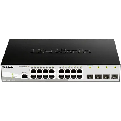 Коммутатор D-Link DGS-1210-20/ME/B1A, L2, 16×1GbE, 4×SFP, 1U