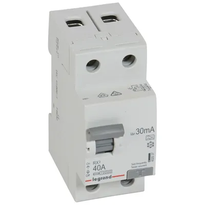 УЗО IEK RX3 402037, 2П, 40 А, 30 мА, тип A, 2 модуля