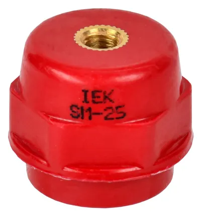 Изолятор опорный IEK YIS11-25-06 SM-25/6, 1000 В, М6, красный