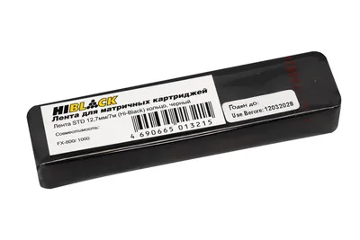 Лента Hi-Black 4MIL-BK-W-12.7MM*16 для матричного картриджа (кольцо), Bk, 12,7мм/16м