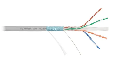 Кабель NIKOMAX NMC 4240A-GY, F/UTP, Cat.6, 4 пары, 23AWG, 305м, серый