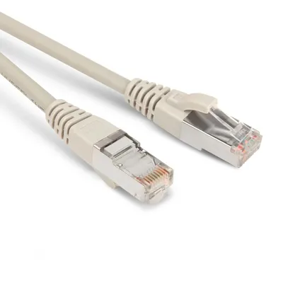 Патч-корд Hyperline PC-LPM-STP-RJ45-RJ45-C5e-3M-LSZH-GY, F/UTP, Cat.5e, 3 м, LSZH
