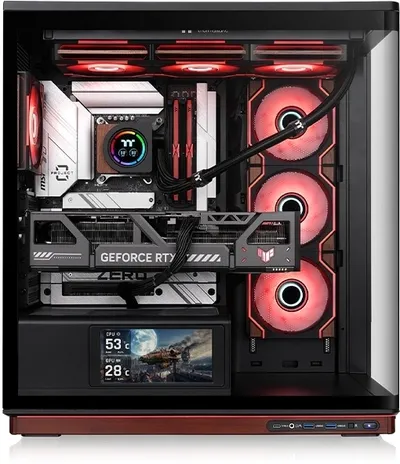 Корпус Thermaltake Stage 500 TG ARGB CA-12A-00M1WN-00, E-ATX, без БП, чёрный