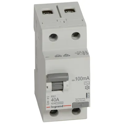 УЗО IEK RX3 402029, 2П, 40 А, 100 мА, тип AC, 2 модуля DIN