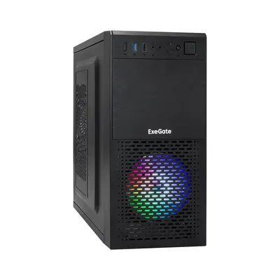 Корпус ExeGate EX296391RUS, Minitower, mATX, БП 600Вт, USB 3.0