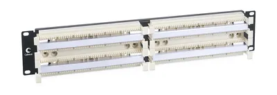 Кросс-панель Cabeus CP-200P-110TYPE, 19", 2U, 200 портов, белая