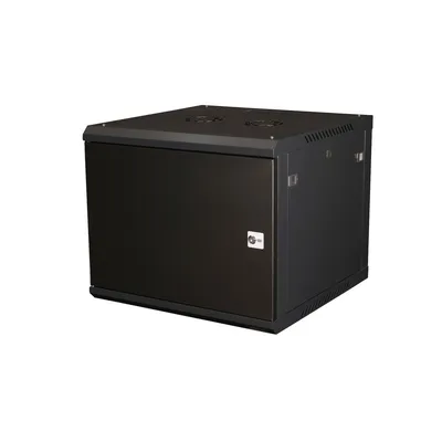 Шкаф настенный Datarex DR-642101, 19", 9U, 600×600 мм, металл, чёрный