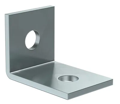 Уголок крепежный IEK CLM50D-UOS-058-40, для STRUT-профиля EZ, сталь, оцинкованный, 40×42,5×57,5 мм