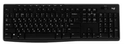 Клавиатура Logitech Wireless Keyboard K270, беспроводная, USB, 112 клавиш, 8 горячих клавиш