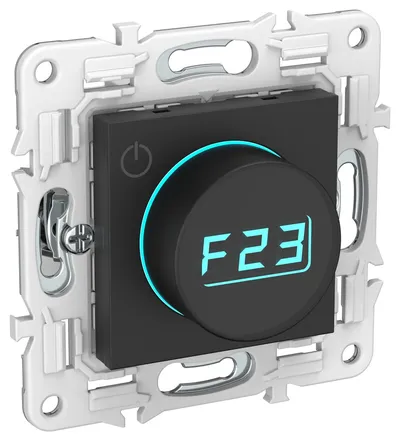 Термостат IEK SKANDY SK-T01Bl, электронный, 220 В, +5…+45 °C, IP20, чёрный