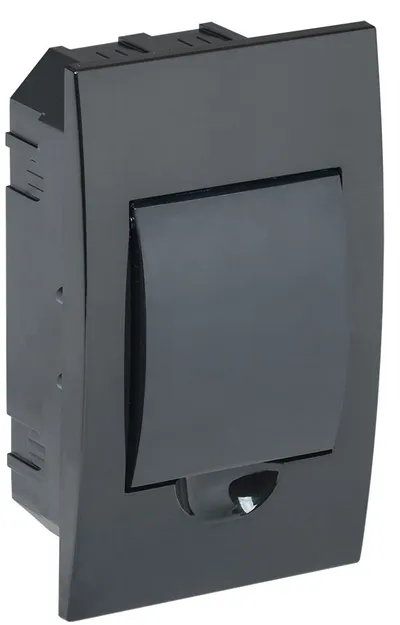 Корпус щита IEK KREPTA 3 ЩРВ-П-4, 4 модуля DIN, IP41, черный