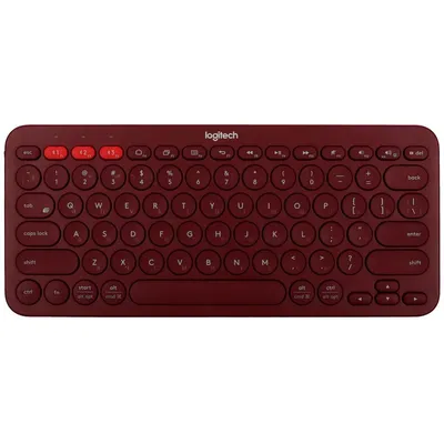 Клавиатура Logitech 920-007655, K380, беспроводная, красная