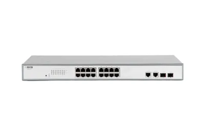 Коммутатор ROXTON UNS-1016F2SP, 16×PoE 10/100, 2×SFP, PoE+
