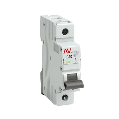 Автоматический выключатель EKF AV-6 AVERES mcb6-1-40C-av, 1P, C, 40 А, 6 кА