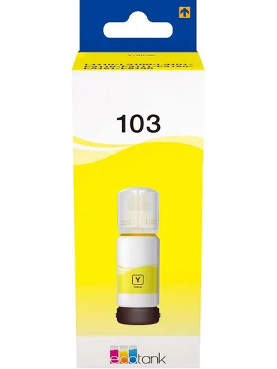 Чернила Epson 103 (C13T00S44A), жёлтые, 65 мл, для EcoTank L3100/L3110/L3150