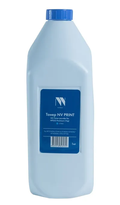 Тонер NV Print NV-252-PR-1KGC, голубой, 1 кг, для HP 252