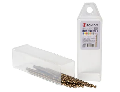 Сверло по металлу ZALTAR ZA-74030-S10, HSS-E Co5, DIN 338, 3мм, 10 шт