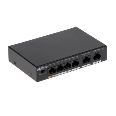 Коммутатор Dahua DH-PFS3006-4ET-60, 6×10/100M, PoE 4 порта
