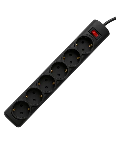 Сетевой фильтр PROGIX PG647, 6 розеток Schuko, кабель 5 м, 3500 Вт