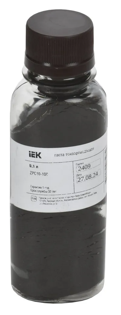 Паста токопроводящая IEK ZPC10-100, 0,1 л, на основе графита