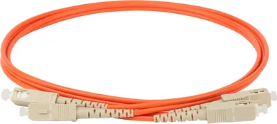 Патч-корд Lanmaster TWT-2SC-2SC/OM2-2.0, OM2, SC-SC, 2м, оранжевый