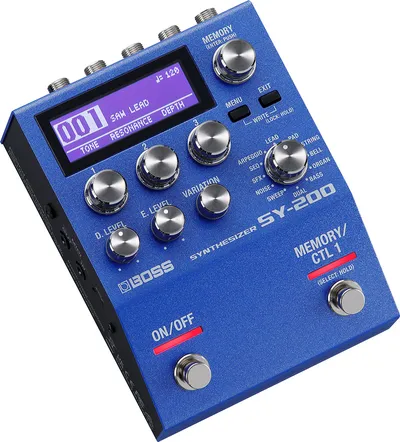 Процессор гитарного синтезатора Boss SY-200, 171 тембр, 32-бит/96 кГц, MIDI