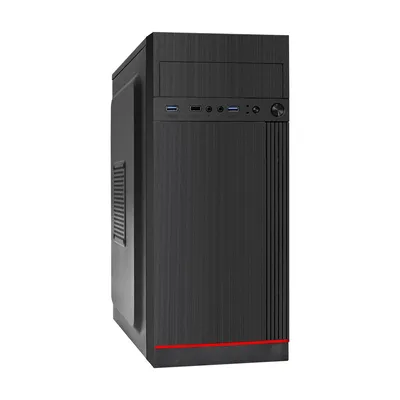 EX299325RUS Корпус Miditower Exegate AA-442U2-UNS350 ATX с блоком питания UNS350 и вентилятором 12см 1 USB + 2 USB3.0 аудио черный