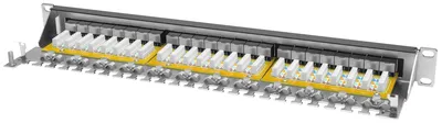 Патч-панель SNR SNR-SD-1U24-6-H, 19", 1U, 24 порта, cat.6, экранированная