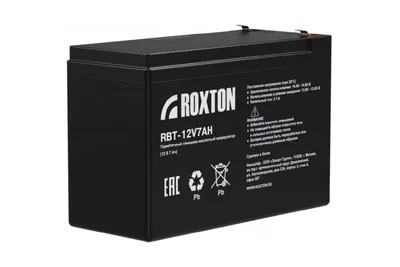 Аккумулятор ROXTON RBT-12V7AH, 12В, 7Ач, свинцово-кислотный
