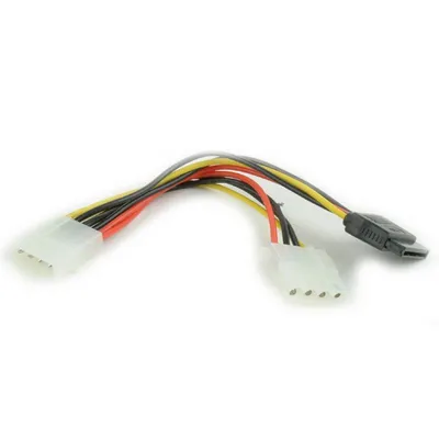 Кабель Cablexpert CC-SATA-PSY2, SATA, Molex 4pin→Molex 4pin+SATA 15pin, 15 см